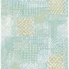 0037103 flower power turquoise patchwork
