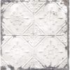 0037301 tin ceiling white distressed tiles