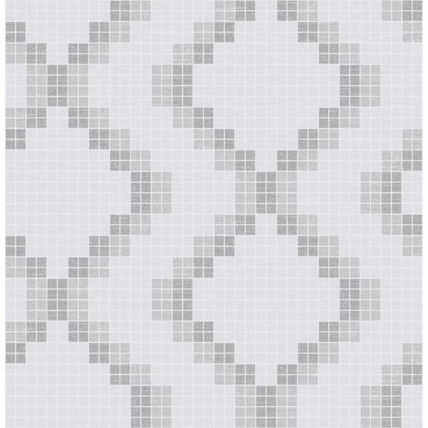 0037607 mosaic grey grid wallpaper