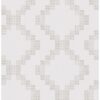 0037608 mosaic taupe grid wallpaper