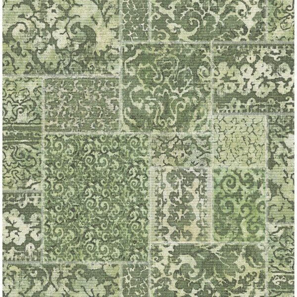 0037632 esma green vintage carpet wallpaper