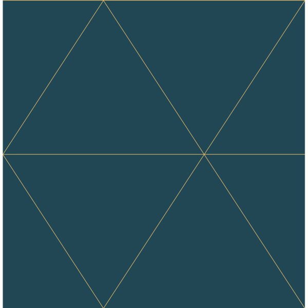 0037707 twilight teal geometric wallpaper