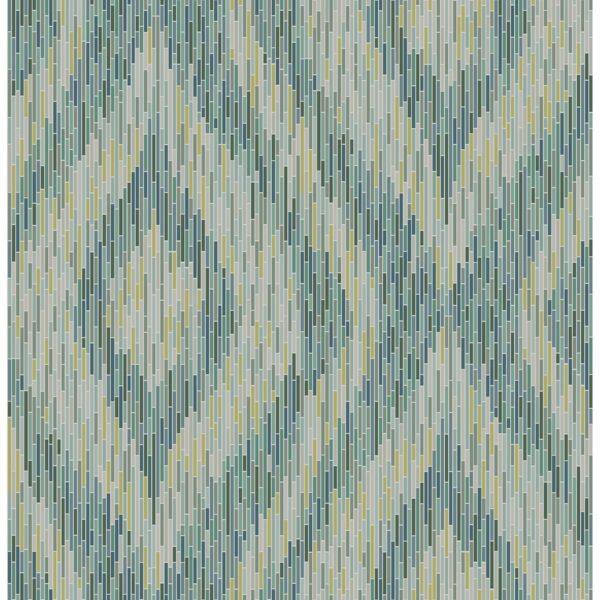 0037709 ethereal green ogee wallpaper