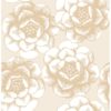 0037727 fanciful gold floral wallpaper