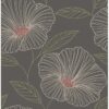 0037761 mythic grey floral wallpaper