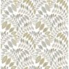 0038003 fiddlehead grey botanical wallpaper