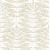 0038011 akira beige leaf wallpaper