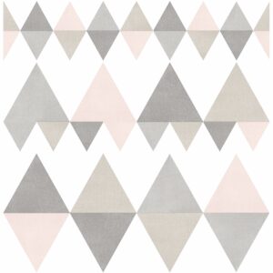 0038052 trilogy light pink geometric wallpaper