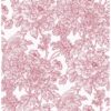 0038144 birds of paradise breeze red floral wallpaper