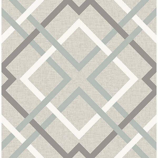 0038161 saltire emile taupe lattice wallpaper