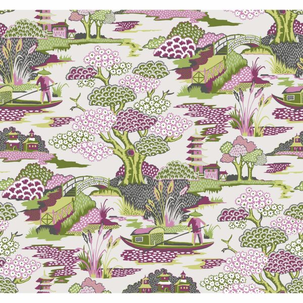 0038177 joy de vie magenta toile wallpaper