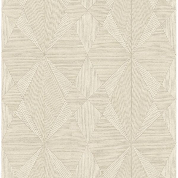 0038245 intrinsic cream geometric wood wallpaper