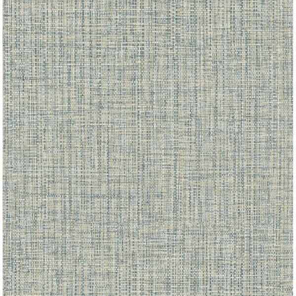0038250 rattan teal woven wallpaper