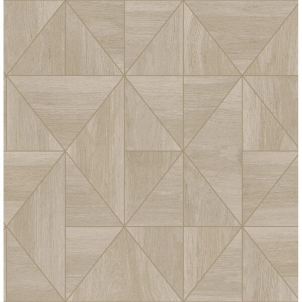 0038261 cheverny beige geometric wood wallpaper