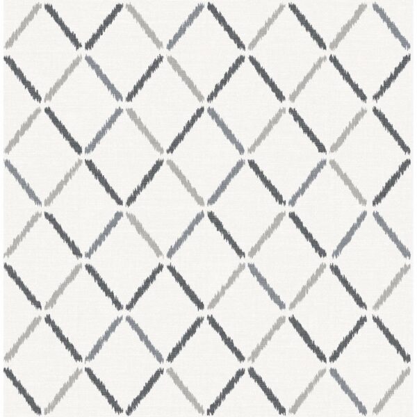 0038330 allotrope charcoal linen geometric wallpaper