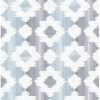 0038332 babylon blue abstract floral wallpaper