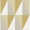 0038338 aspect yellow geometric faux grasscloth wallpaper
