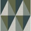 0038339 aspect green geometric faux grasscloth wallpaper