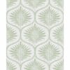 0041722 laurel light green ogee wallpaper