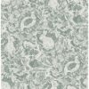 0041732 revival dark green fauna wallpaper