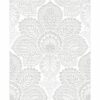 0041744 triumph off white medallion wallpaper