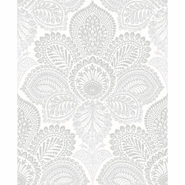 0041744 triumph off white medallion wallpaper