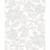 0041750 larkin grey floral wallpaper