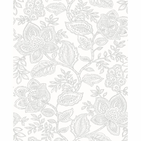 0041750 larkin grey floral wallpaper