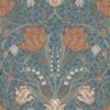 0041981 tulipa blue floral wallpaper