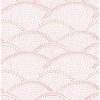 0043853 bennett pink dotted scallop wallpaper