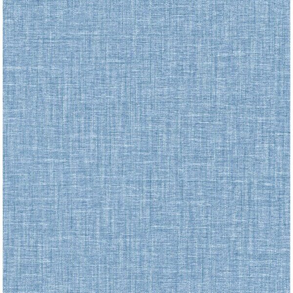 0043989 jocelyn blue faux linen wallpaper