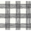 0051041 scarborough black striated plaid wallpaper