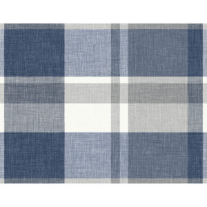 0051063 madaket indigo plaid wallpaper