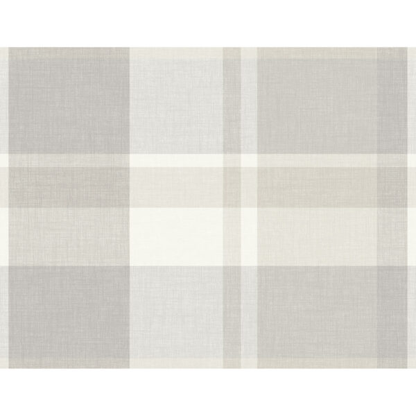 0051067 madaket light grey plaid wallpaper