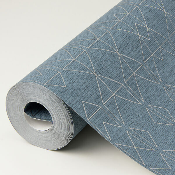 Paititi Denim Diamond Trellis Wallpaper - Image 4