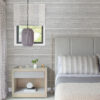 Rakasa Silver Distressed Stripe Wallpaper - Image 3
