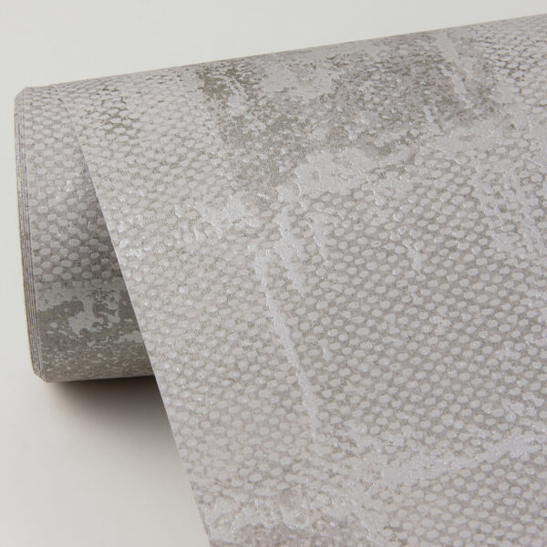 Varak Silver Checkerboard Wallpaper