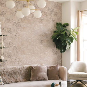 Arian Rose Gold Inkburst Wallpaper