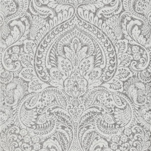Artemis Silver Floral Damask Wallpaper
