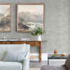 Artemis Silver Floral Damask Wallpaper - Image 3