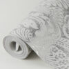 Artemis Platinum Floral Damask Wallpaper - Image 4