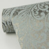 Artemis Pewter Floral Damask Wallpaper