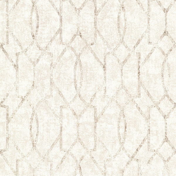 Ziva Cream Trellis Wallpaper - Image 2