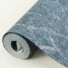 Ziva Blue Trellis Wallpaper - Image 4