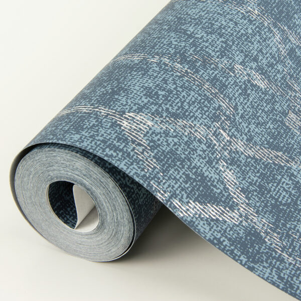 Ziva Blue Trellis Wallpaper - Image 4