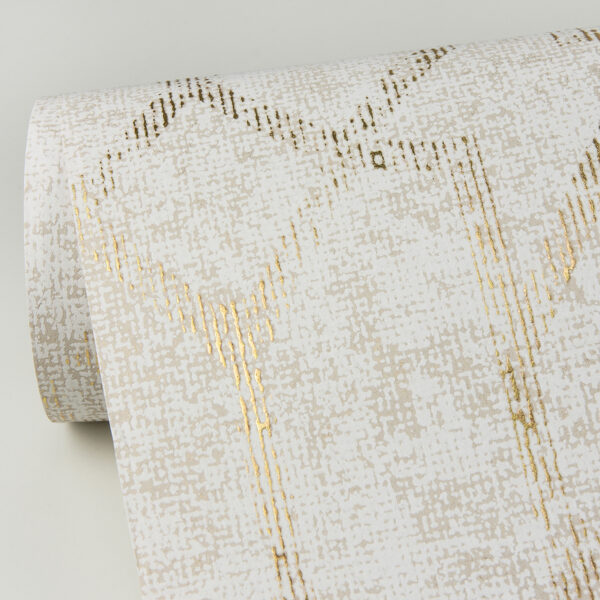 Ziva Gold Trellis Wallpaper