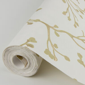 Koura Cream Budding Branches Wallpaper