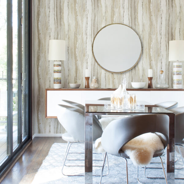 Delesse Gold Marbled Wallpaper - Image 3