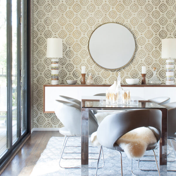 Uma Gold Star Medallion Wallpaper - Image 3