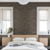 Artemis Espresso Floral Damask Wallpaper - Image 3